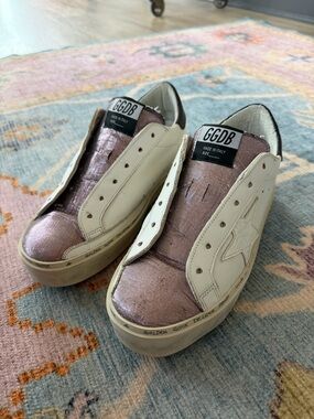 GGDB Metallic High Star Sneakers